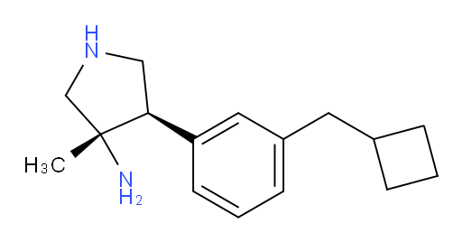rac-(3R,4S)-4-[3-(cyclobutylmethyl)phenyl]-3-methylpyrrolidin-3-amine