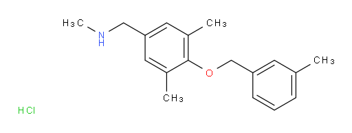 ({3,5-dimethyl-4-[(3-methylphenyl)methoxy]phenyl}methyl)(methyl)amine hydrochloride