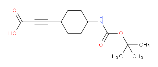 3-(4-{[(tert-butoxy)carbonyl]amino}cyclohexyl)prop-2-ynoic acid