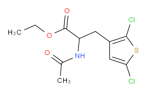 ethyl 3-(2,5-dichlorothiophen-3-yl)-2-acetamidopropanoate