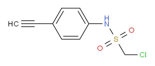 1-chloro-N-(4-ethynylphenyl)methanesulfonamide