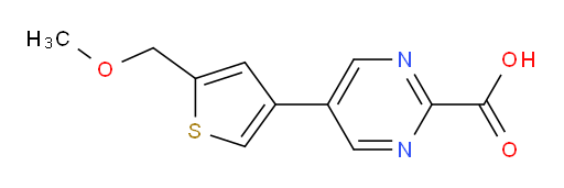 5-[5-(methoxymethyl)thiophen-3-yl]pyrimidine-2-carboxylic acid