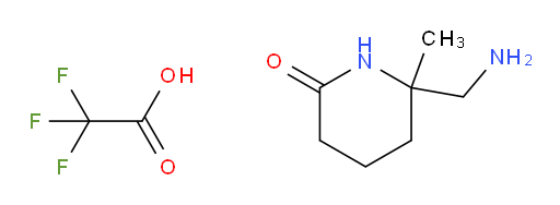 6-(aminomethyl)-6-methylpiperidin-2-one, trifluoroacetic acid