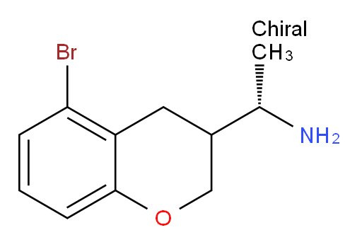 (1S)-1-(5-bromo-3,4-dihydro-2H-1-benzopyran-3-yl)ethan-1-amine