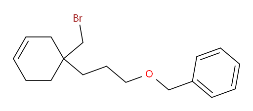 ({3-[1-(bromomethyl)cyclohex-3-en-1-yl]propoxy}methyl)benzene
