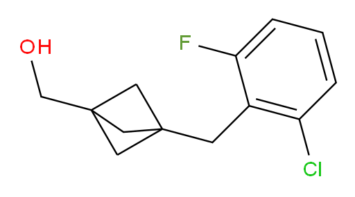 {3-[(2-chloro-6-fluorophenyl)methyl]bicyclo[1.1.1]pentan-1-yl}methanol