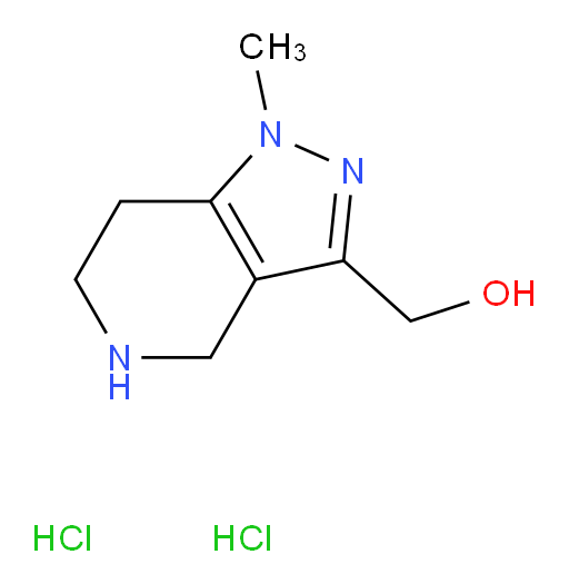 {1-methyl-1H,4H,5H,6H,7H-pyrazolo[4,3-c]pyridin-3-yl}methanol dihydrochloride