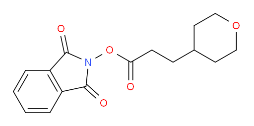1,3-dioxo-2,3-dihydro-1H-isoindol-2-yl 3-(oxan-4-yl)propanoate