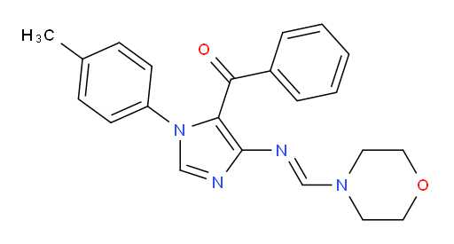 N-[5-benzoyl-1-(4-methylphenyl)-1H-imidazol-4-yl]-1-(morpholin-4-yl)methanimine