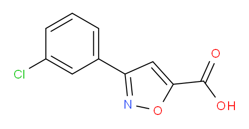 3-(3-chlorophenyl)-1,2-oxazole-5-carboxylic acid