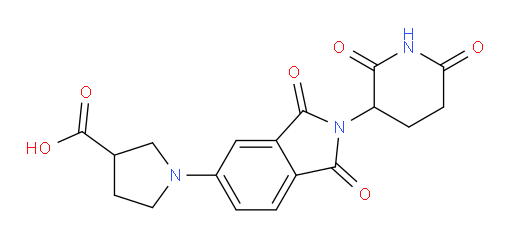 1-[2-(2,6-dioxopiperidin-3-yl)-1,3-dioxo-2,3-dihydro-1H-isoindol-5-yl]pyrrolidine-3-carboxylic acid