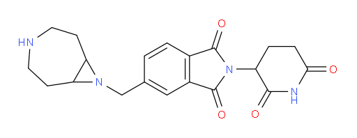 5-({4,8-diazabicyclo[5.1.0]octan-8-yl}methyl)-2-(2,6-dioxopiperidin-3-yl)-2,3-dihydro-1H-isoindole-1,3-dione