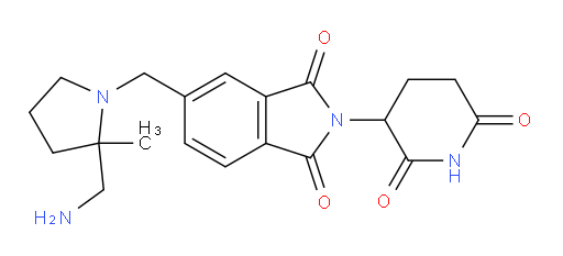 5-{[2-(aminomethyl)-2-methylpyrrolidin-1-yl]methyl}-2-(2,6-dioxopiperidin-3-yl)-2,3-dihydro-1H-isoindole-1,3-dione