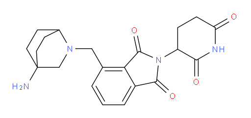 4-({4-amino-2-azabicyclo[2.2.2]octan-2-yl}methyl)-2-(2,6-dioxopiperidin-3-yl)-2,3-dihydro-1H-isoindole-1,3-dione