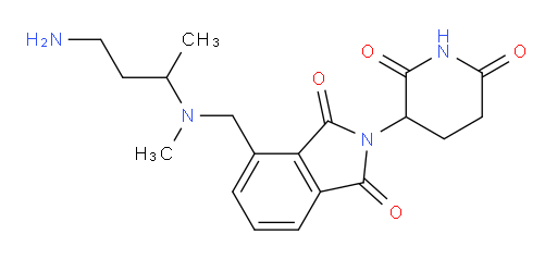 4-{[(4-aminobutan-2-yl)(methyl)amino]methyl}-2-(2,6-dioxopiperidin-3-yl)-2,3-dihydro-1H-isoindole-1,3-dione