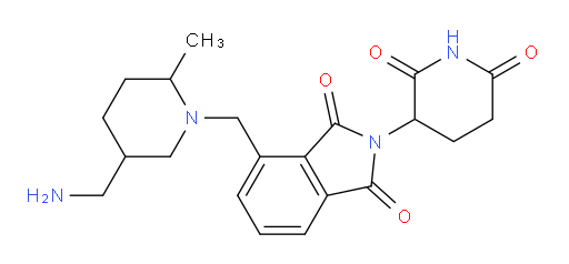 4-{[5-(aminomethyl)-2-methylpiperidin-1-yl]methyl}-2-(2,6-dioxopiperidin-3-yl)-2,3-dihydro-1H-isoindole-1,3-dione