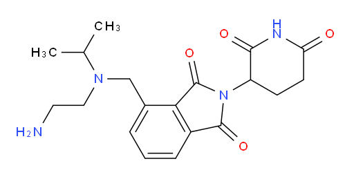 4-{[(2-aminoethyl)(propan-2-yl)amino]methyl}-2-(2,6-dioxopiperidin-3-yl)-2,3-dihydro-1H-isoindole-1,3-dione