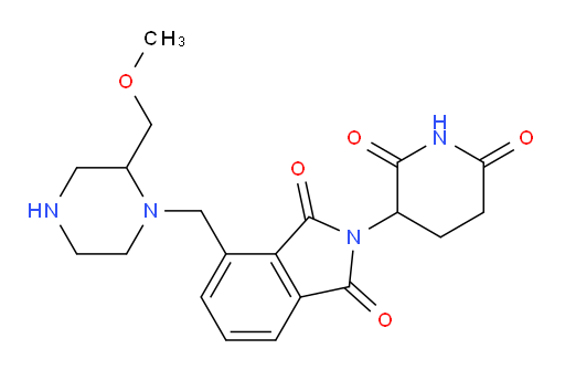 2-(2,6-dioxopiperidin-3-yl)-4-{[2-(methoxymethyl)piperazin-1-yl]methyl}-2,3-dihydro-1H-isoindole-1,3-dione