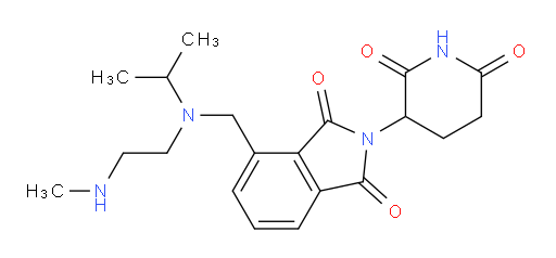 2-(2,6-dioxopiperidin-3-yl)-4-({[2-(methylamino)ethyl](propan-2-yl)amino}methyl)-2,3-dihydro-1H-isoindole-1,3-dione