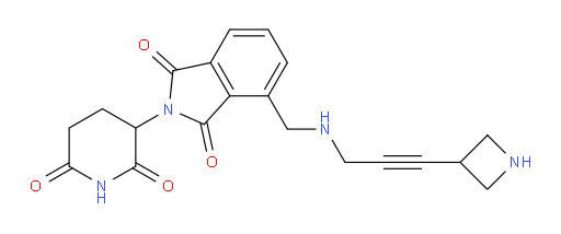 4-({[3-(azetidin-3-yl)prop-2-yn-1-yl]amino}methyl)-2-(2,6-dioxopiperidin-3-yl)-2,3-dihydro-1H-isoindole-1,3-dione