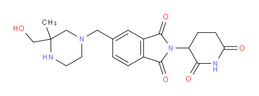 2-(2,6-dioxopiperidin-3-yl)-5-{[3-(hydroxymethyl)-3-methylpiperazin-1-yl]methyl}-2,3-dihydro-1H-isoindole-1,3-dione