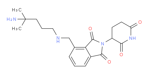 4-{[(4-amino-4-methylpentyl)amino]methyl}-2-(2,6-dioxopiperidin-3-yl)-2,3-dihydro-1H-isoindole-1,3-dione