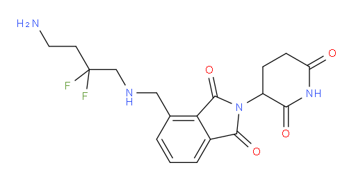 4-{[(4-amino-2,2-difluorobutyl)amino]methyl}-2-(2,6-dioxopiperidin-3-yl)-2,3-dihydro-1H-isoindole-1,3-dione