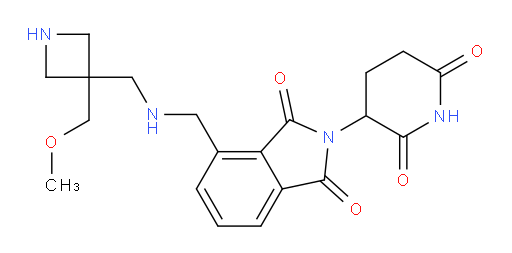 2-(2,6-dioxopiperidin-3-yl)-4-[({[3-(methoxymethyl)azetidin-3-yl]methyl}amino)methyl]-2,3-dihydro-1H-isoindole-1,3-dione