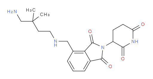 4-{[(4-amino-3,3-dimethylbutyl)amino]methyl}-2-(2,6-dioxopiperidin-3-yl)-2,3-dihydro-1H-isoindole-1,3-dione