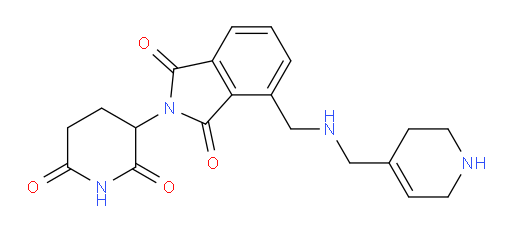 2-(2,6-dioxopiperidin-3-yl)-4-({[(1,2,3,6-tetrahydropyridin-4-yl)methyl]amino}methyl)-2,3-dihydro-1H-isoindole-1,3-dione