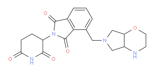 2-(2,6-dioxopiperidin-3-yl)-4-({octahydropyrrolo[3,4-b][1,4]oxazin-6-yl}methyl)-2,3-dihydro-1H-isoindole-1,3-dione