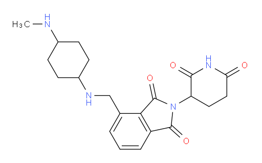 2-(2,6-dioxopiperidin-3-yl)-4-({[4-(methylamino)cyclohexyl]amino}methyl)-2,3-dihydro-1H-isoindole-1,3-dione