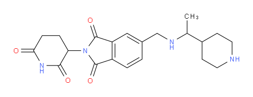 2-(2,6-dioxopiperidin-3-yl)-5-({[1-(piperidin-4-yl)ethyl]amino}methyl)-2,3-dihydro-1H-isoindole-1,3-dione