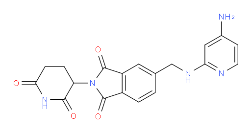 5-{[(4-aminopyridin-2-yl)amino]methyl}-2-(2,6-dioxopiperidin-3-yl)-2,3-dihydro-1H-isoindole-1,3-dione