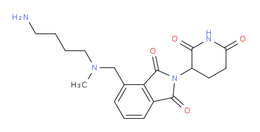 4-{[(4-aminobutyl)(methyl)amino]methyl}-2-(2,6-dioxopiperidin-3-yl)-2,3-dihydro-1H-isoindole-1,3-dione