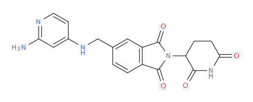 5-{[(2-aminopyridin-4-yl)amino]methyl}-2-(2,6-dioxopiperidin-3-yl)-2,3-dihydro-1H-isoindole-1,3-dione
