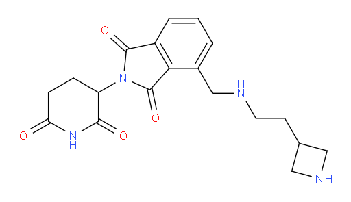 4-({[2-(azetidin-3-yl)ethyl]amino}methyl)-2-(2,6-dioxopiperidin-3-yl)-2,3-dihydro-1H-isoindole-1,3-dione
