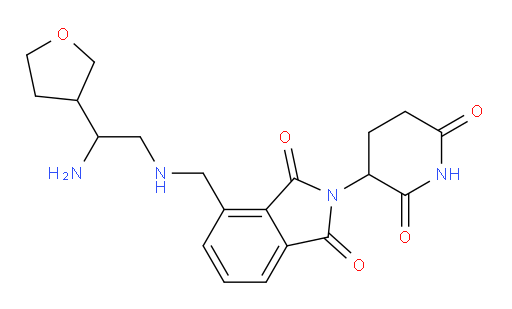 4-({[2-amino-2-(oxolan-3-yl)ethyl]amino}methyl)-2-(2,6-dioxopiperidin-3-yl)-2,3-dihydro-1H-isoindole-1,3-dione