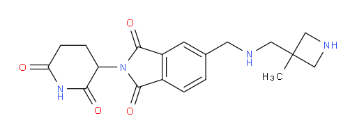 2-(2,6-dioxopiperidin-3-yl)-5-({[(3-methylazetidin-3-yl)methyl]amino}methyl)-2,3-dihydro-1H-isoindole-1,3-dione