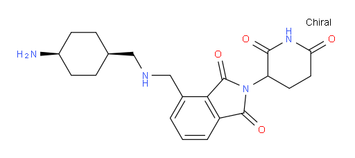 2-(2,6-dioxopiperidin-3-yl)-4-[({[(1s,4s)-4-aminocyclohexyl]methyl}amino)methyl]-2,3-dihydro-1H-isoindole-1,3-dione