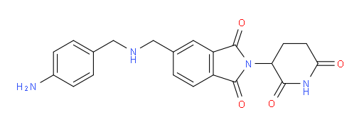 5-({[(4-aminophenyl)methyl]amino}methyl)-2-(2,6-dioxopiperidin-3-yl)-2,3-dihydro-1H-isoindole-1,3-dione