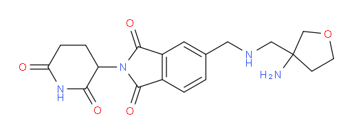 5-({[(3-aminooxolan-3-yl)methyl]amino}methyl)-2-(2,6-dioxopiperidin-3-yl)-2,3-dihydro-1H-isoindole-1,3-dione