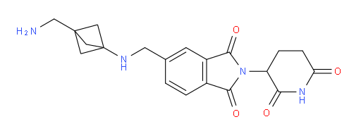 5-({[3-(aminomethyl)bicyclo[1.1.1]pentan-1-yl]amino}methyl)-2-(2,6-dioxopiperidin-3-yl)-2,3-dihydro-1H-isoindole-1,3-dione