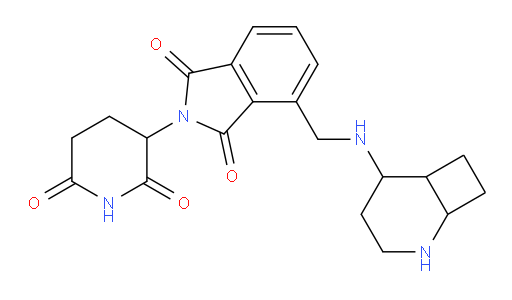 4-[({2-azabicyclo[4.2.0]octan-5-yl}amino)methyl]-2-(2,6-dioxopiperidin-3-yl)-2,3-dihydro-1H-isoindole-1,3-dione