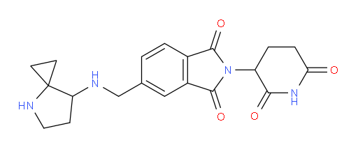 5-[({4-azaspiro[2.4]heptan-7-yl}amino)methyl]-2-(2,6-dioxopiperidin-3-yl)-2,3-dihydro-1H-isoindole-1,3-dione