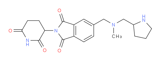 2-(2,6-dioxopiperidin-3-yl)-5-({methyl[(pyrrolidin-2-yl)methyl]amino}methyl)-2,3-dihydro-1H-isoindole-1,3-dione