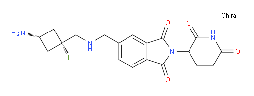 2-(2,6-dioxopiperidin-3-yl)-5-[({[(1s,3s)-3-amino-1-fluorocyclobutyl]methyl}amino)methyl]-2,3-dihydro-1H-isoindole-1,3-dione