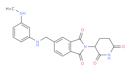 2-(2,6-dioxopiperidin-3-yl)-5-({[3-(methylamino)phenyl]amino}methyl)-2,3-dihydro-1H-isoindole-1,3-dione