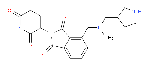 2-(2,6-dioxopiperidin-3-yl)-4-({methyl[(pyrrolidin-3-yl)methyl]amino}methyl)-2,3-dihydro-1H-isoindole-1,3-dione