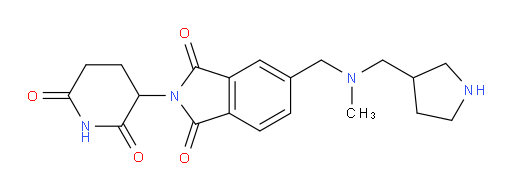 2-(2,6-dioxopiperidin-3-yl)-5-({methyl[(pyrrolidin-3-yl)methyl]amino}methyl)-2,3-dihydro-1H-isoindole-1,3-dione